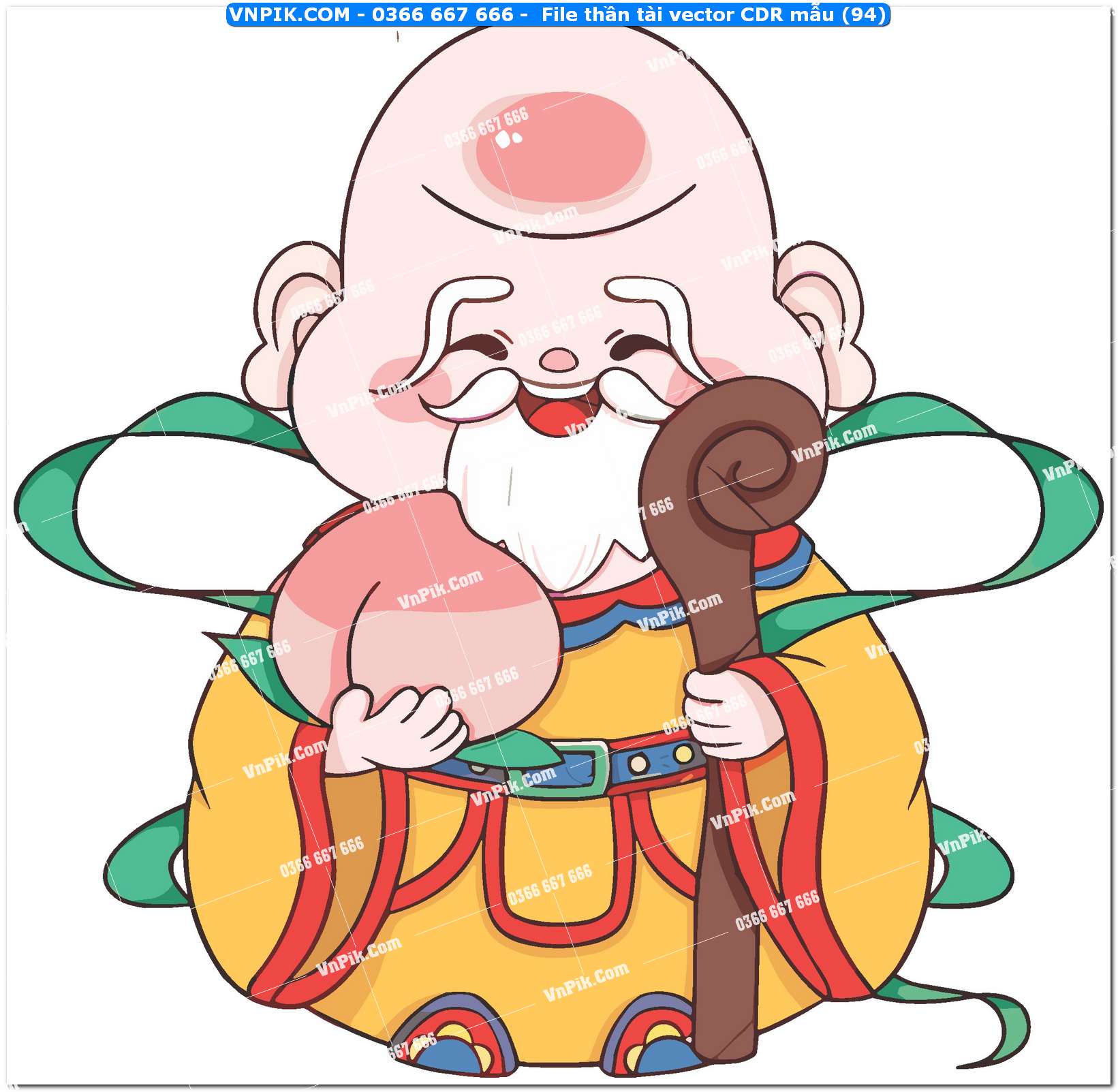 File thần tài vector CDR mẫu (94)