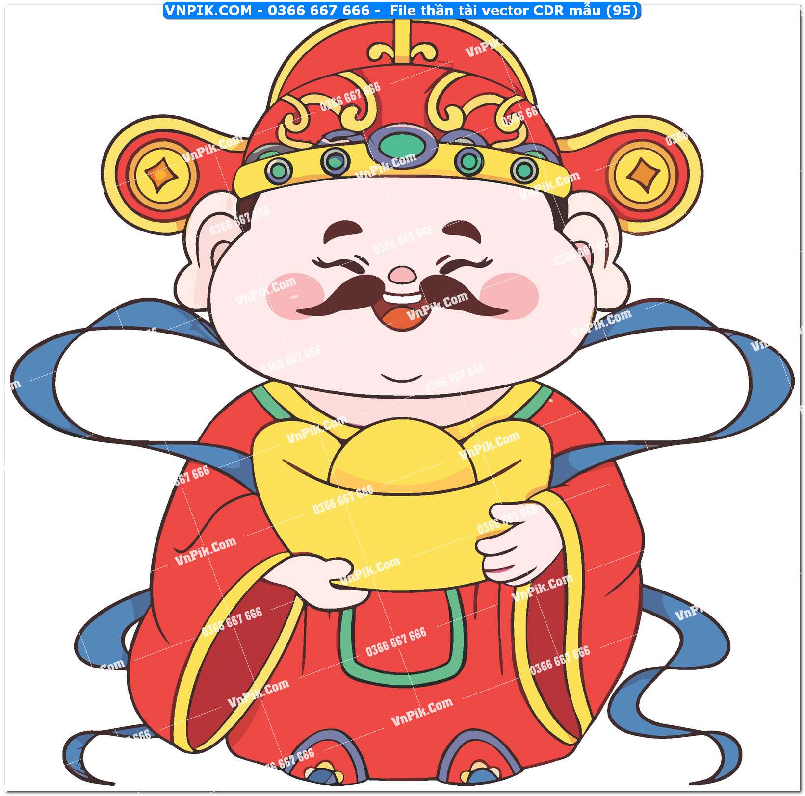 File thần tài vector CDR mẫu (95)