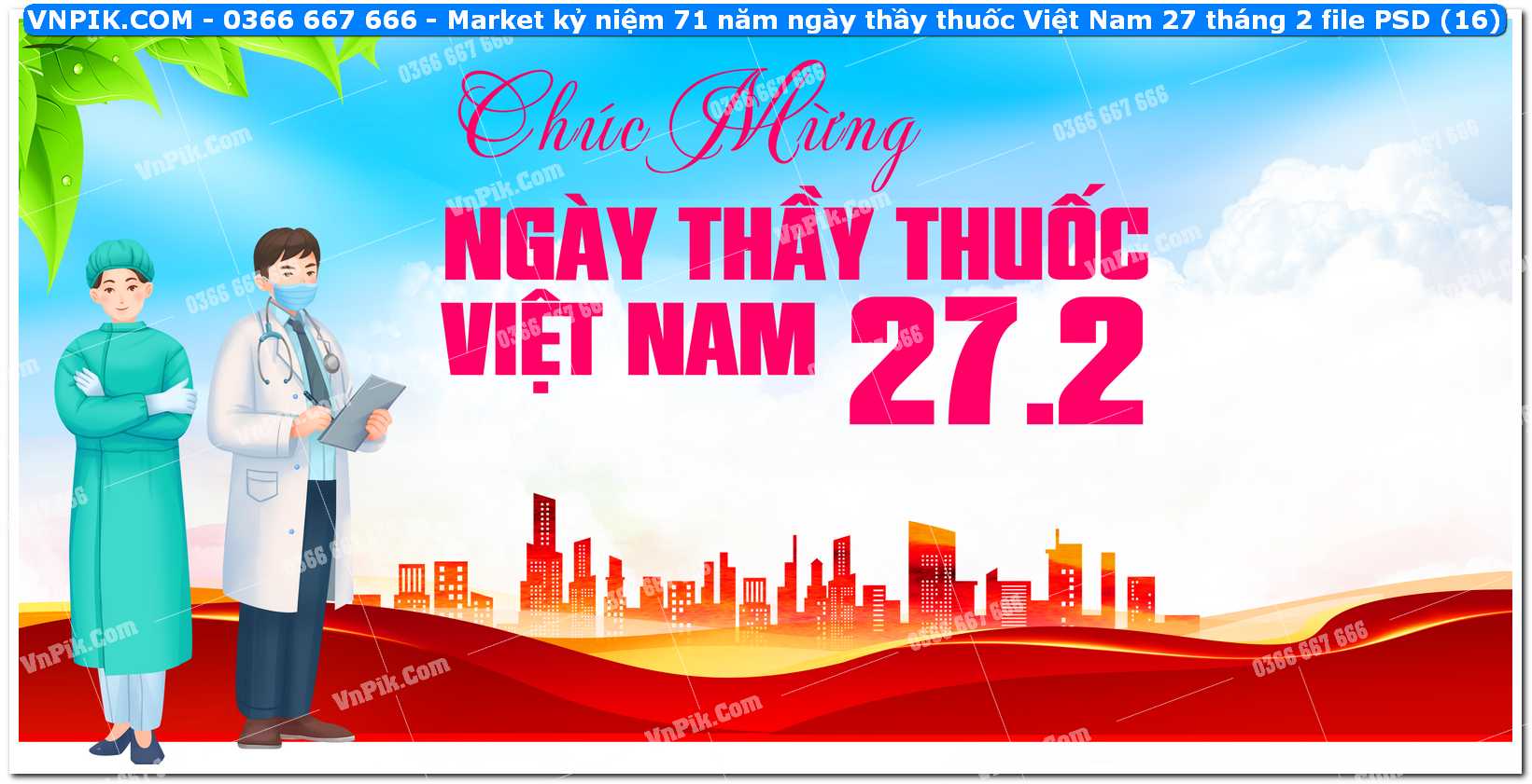 Market kỷ niệm 71 năm ngày thầy thuốc Việt Nam 27 tháng 2 file PSD (16)