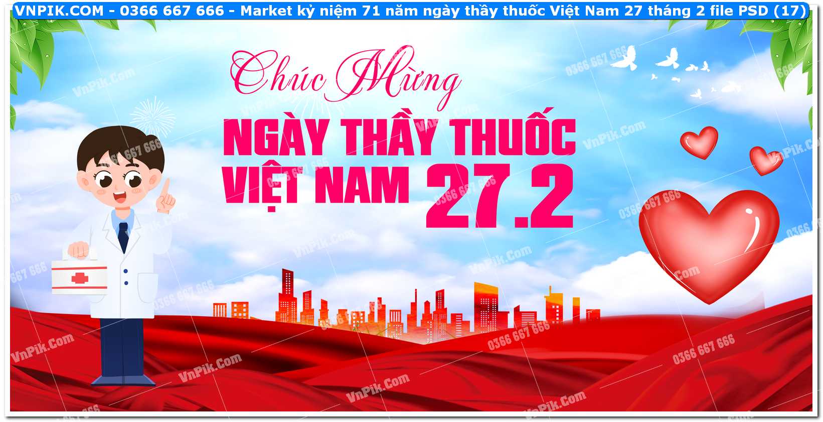 Market kỷ niệm 71 năm ngày thầy thuốc Việt Nam 27 tháng 2 file PSD (17)