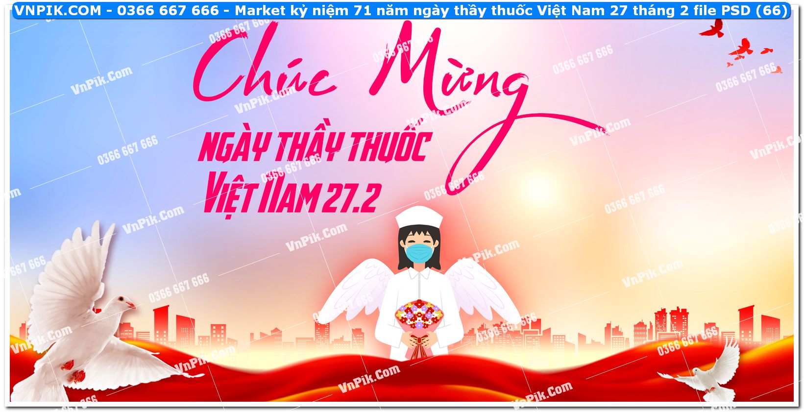 Market kỷ niệm 71 năm ngày thầy thuốc Việt Nam 27 tháng 2 file PSD (66)