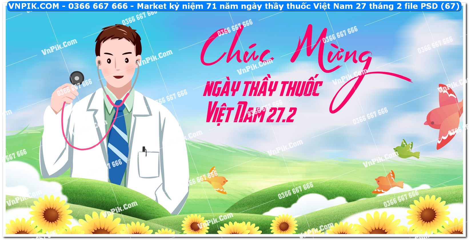Market kỷ niệm 71 năm ngày thầy thuốc Việt Nam 27 tháng 2 file PSD (67)