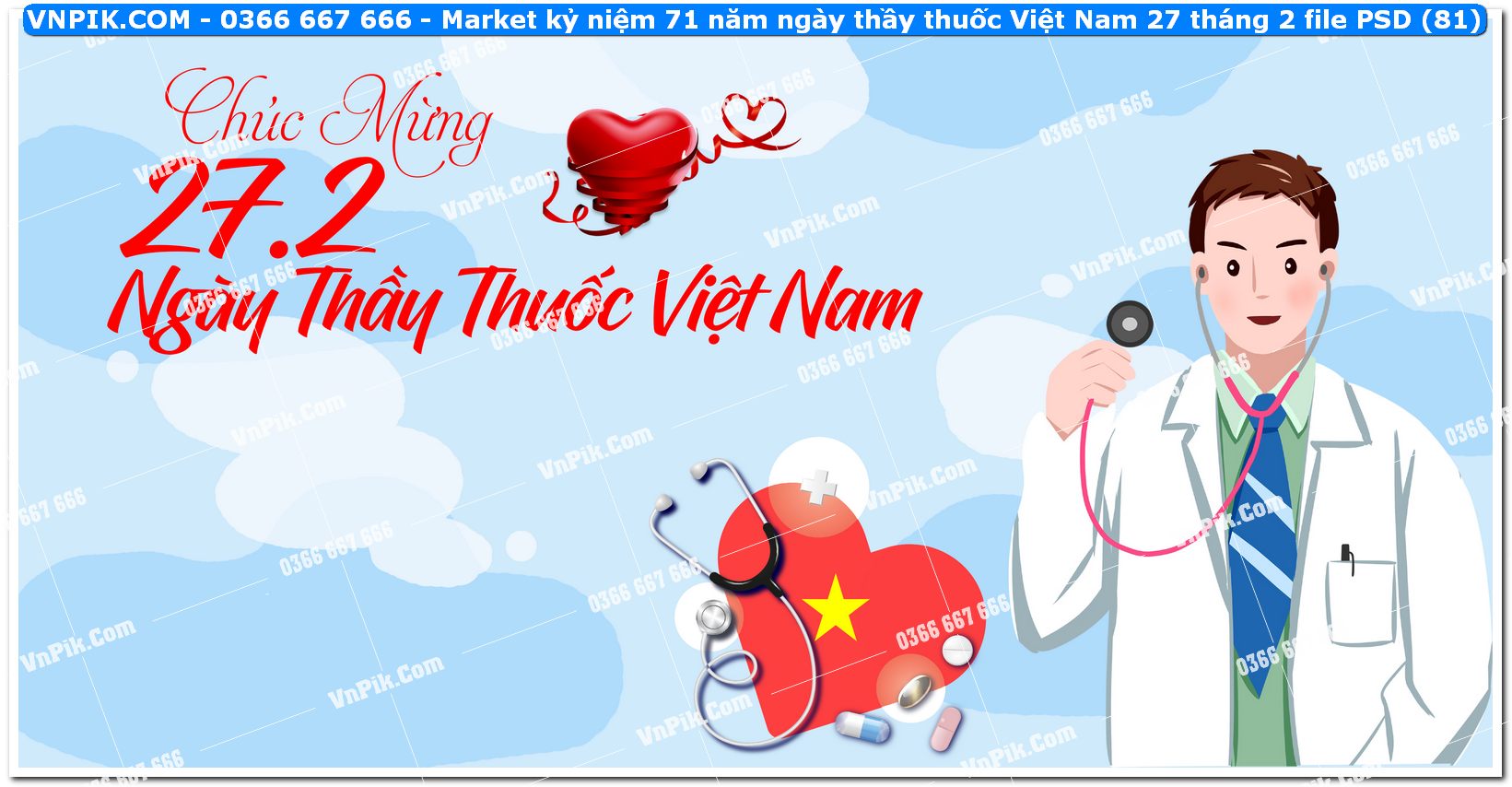 Market kỷ niệm 71 năm ngày thầy thuốc Việt Nam 27 tháng 2 file PSD (81)
