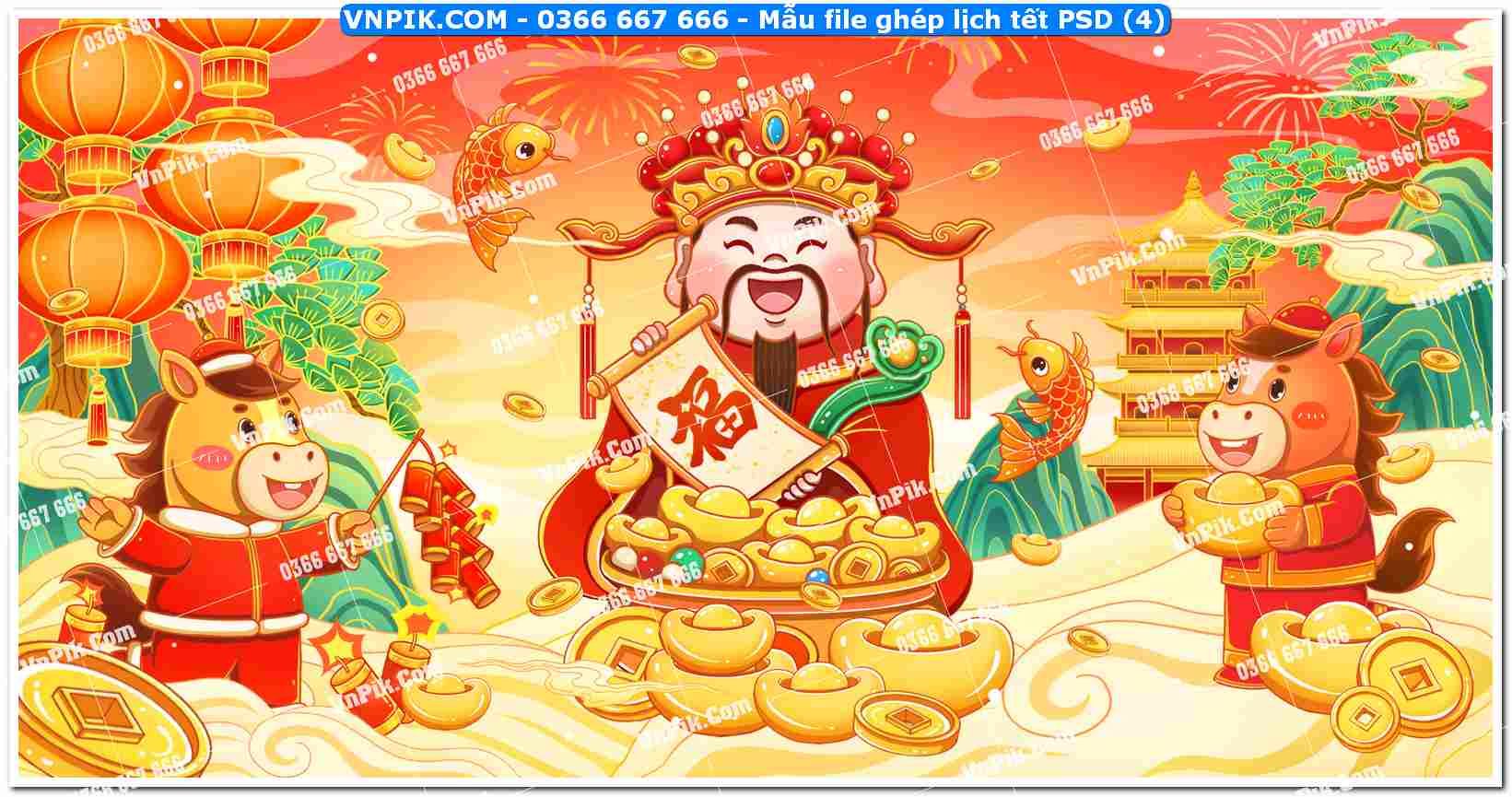 Mẫu file ghép lịch tết PSD (4)