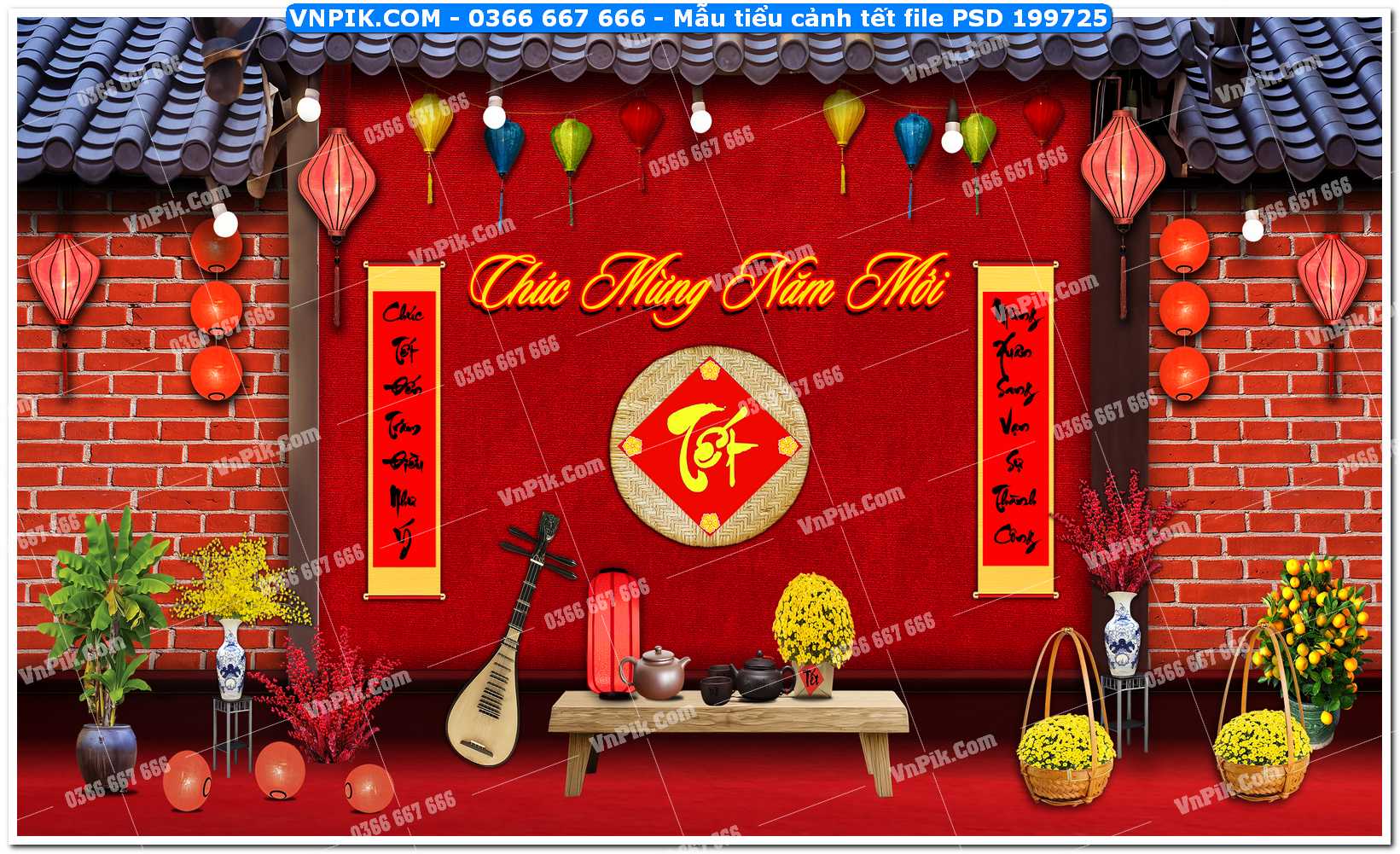 Backdrop checkin lễ mừng thọ file PSD và CDR 199725