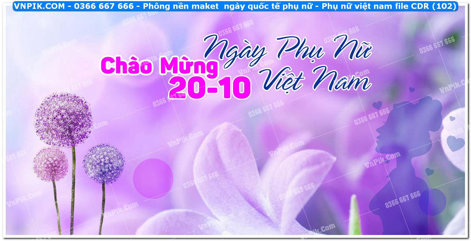 Phông nền maket  ngày quốc tế phụ nữ – Phụ nữ việt nam file CDR (102)