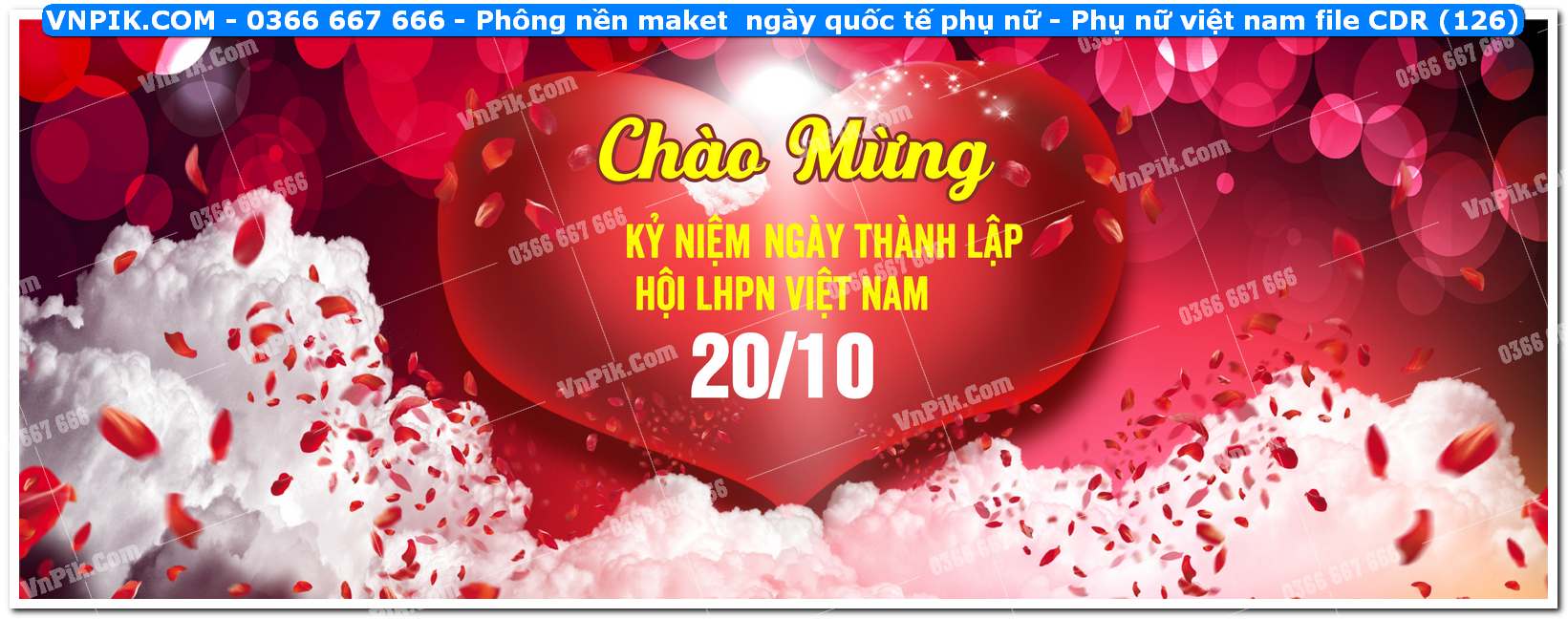 Phông nền maket  ngày quốc tế phụ nữ – Phụ nữ việt nam file CDR (126)