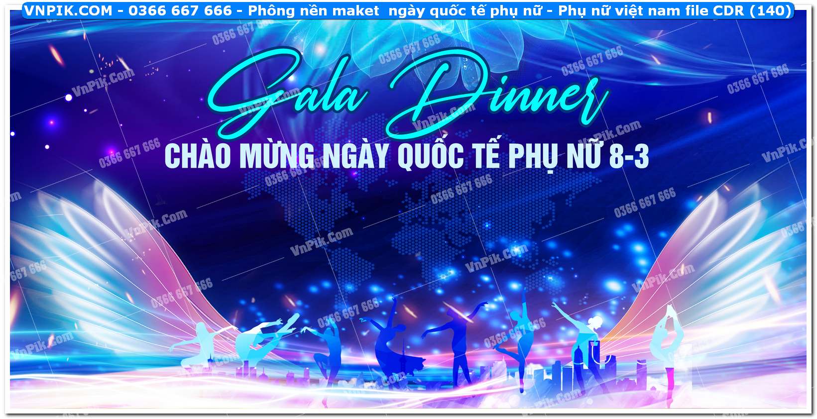 Phông nền maket  ngày quốc tế phụ nữ – Phụ nữ việt nam file CDR (140)