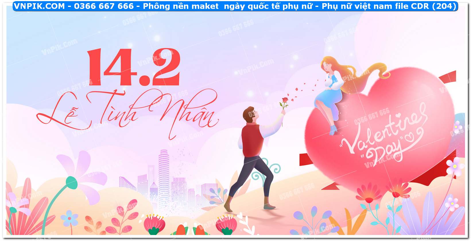 Phông nền maket  ngày quốc tế phụ nữ – Phụ nữ việt nam file CDR (204)