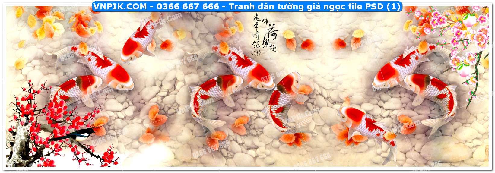 Tranh dán tường giả ngọc file PSD (1)