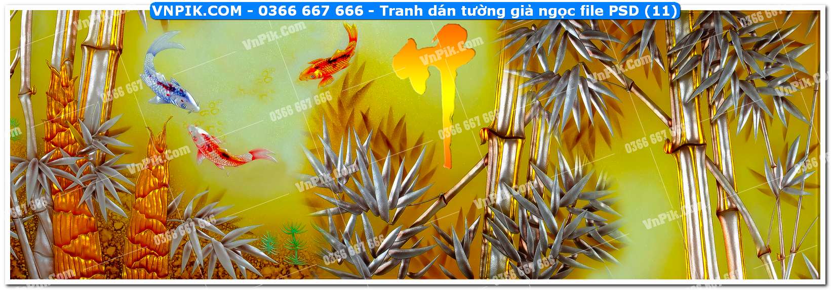 Tranh dán tường giả ngọc file PSD (11)