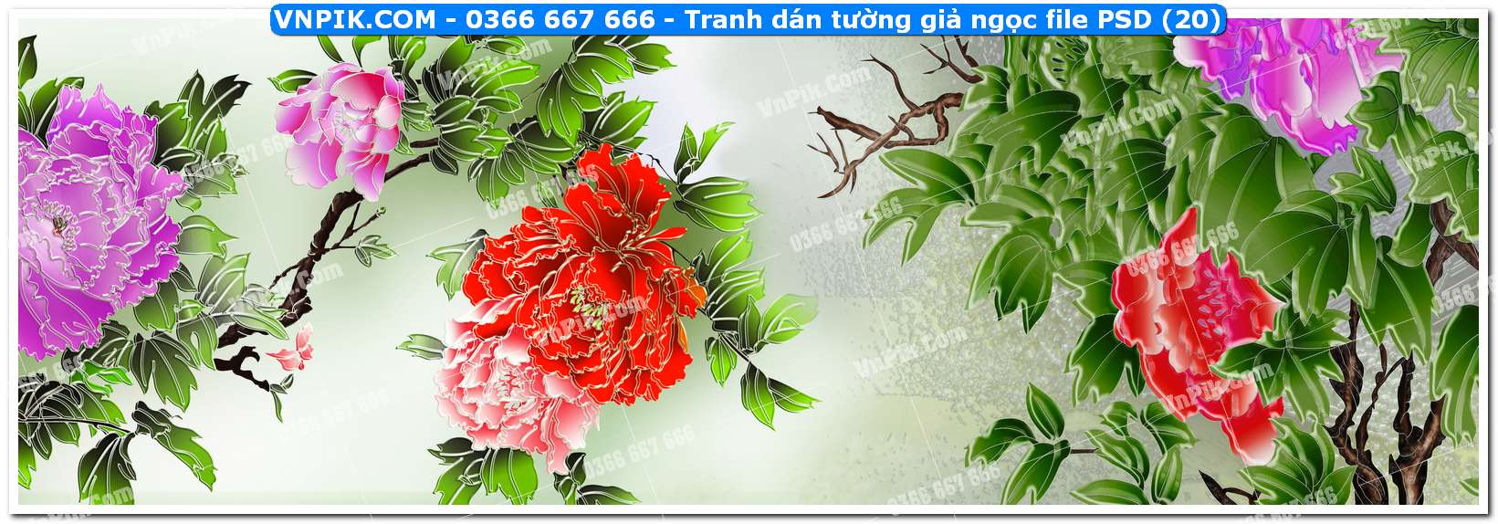 Tranh dán tường giả ngọc file PSD (20)