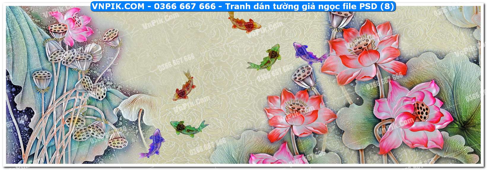 Tranh dán tường giả ngọc file PSD (8)