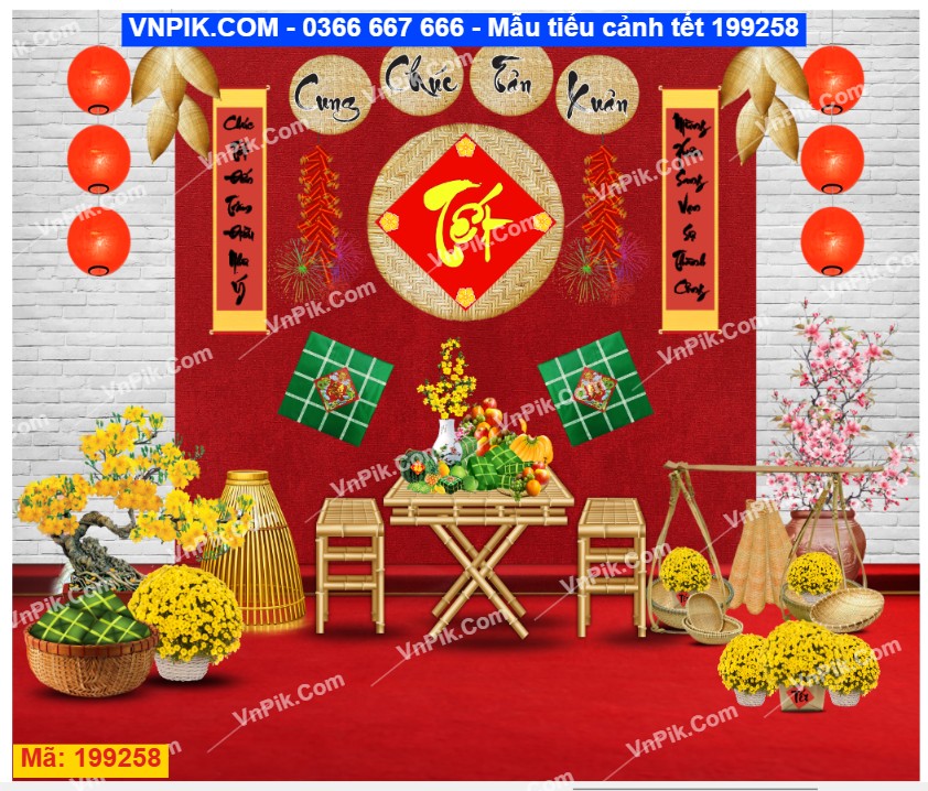 Mẫu tiểu cảnh tết 199258