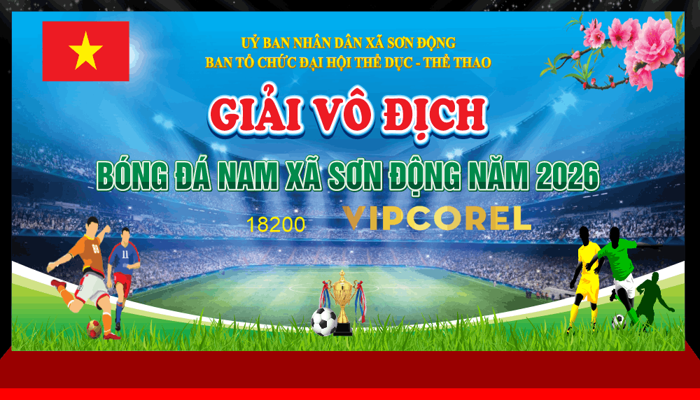 Market giải bóng đá Nam xã Sơn Động năm 2026