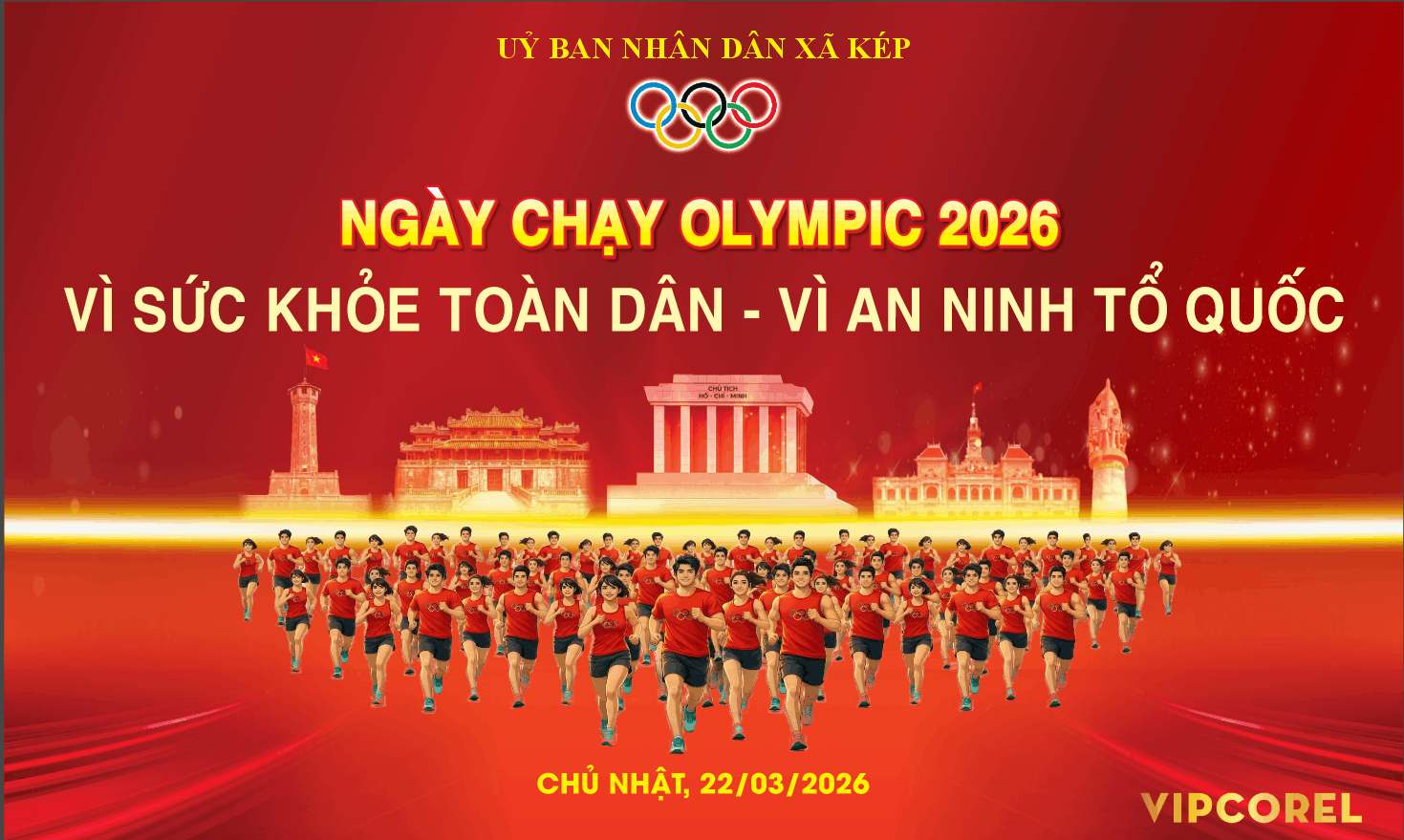 Market ngày chạy Olympic 2026 vì sức khỏe toàn dân