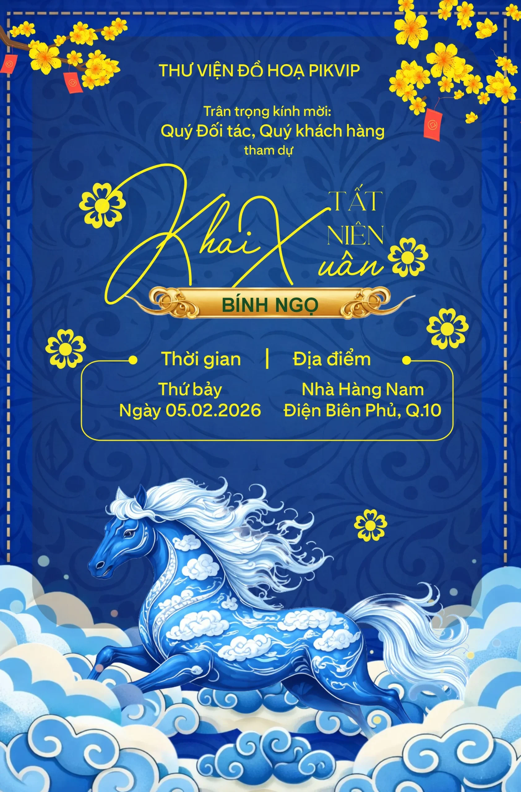 ThÆ° Má»i Khai XuÃ¢n Táº¥t NiÃªn 2026 Äá» Há»a Pikvip