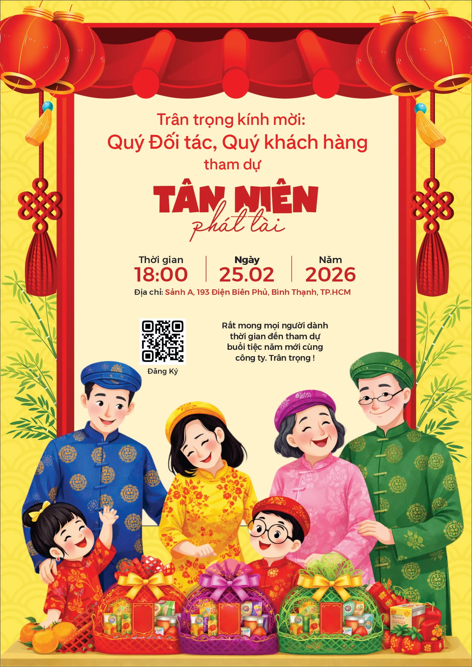 Thư Mời Tiệc Tân Niên Gia Đình Sum Vầy