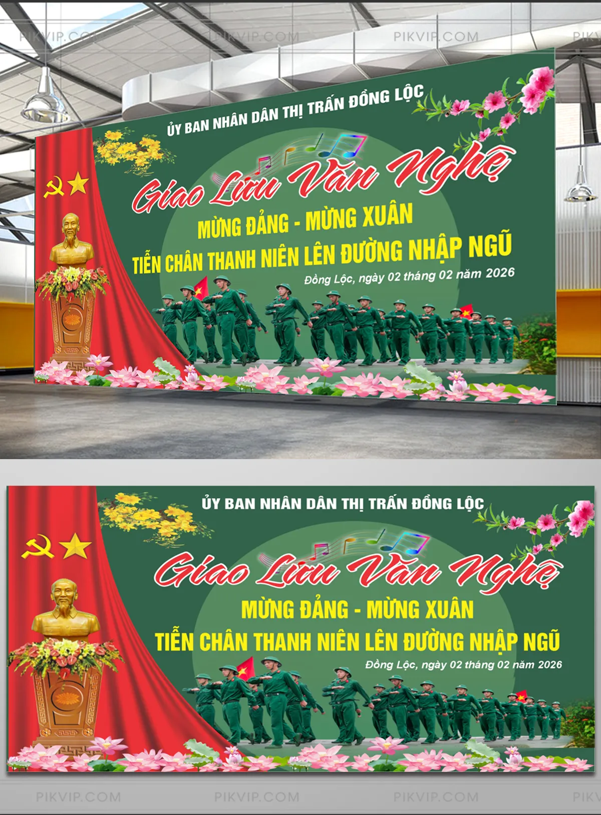 Phông Giao Lưu Văn Nghệ Tiễn Chân Thanh Niên Nhập Ngũ