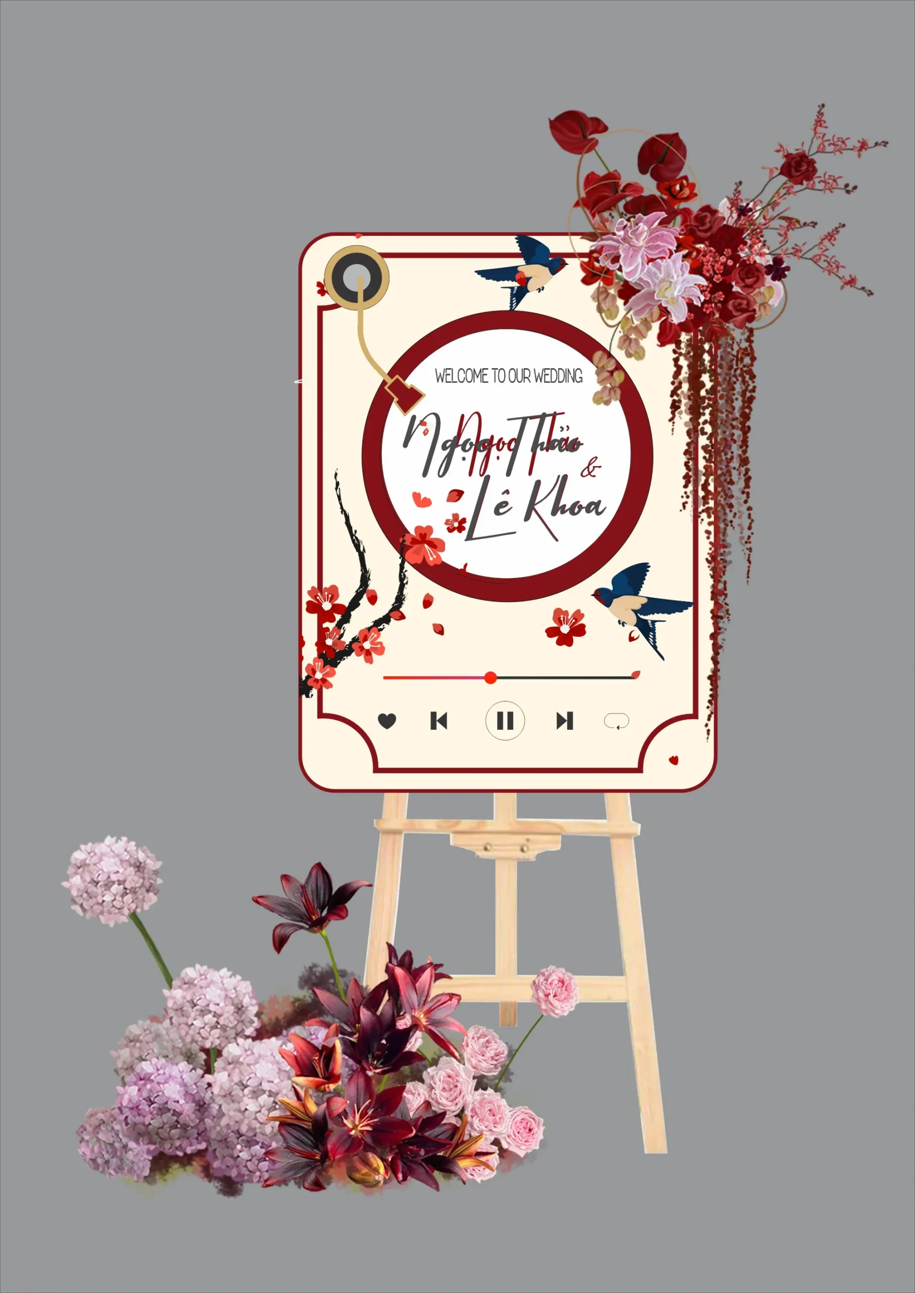 Báº£ng Welcome Spotify phong cÃ¡ch Táº¿t truyá»n thá»ng