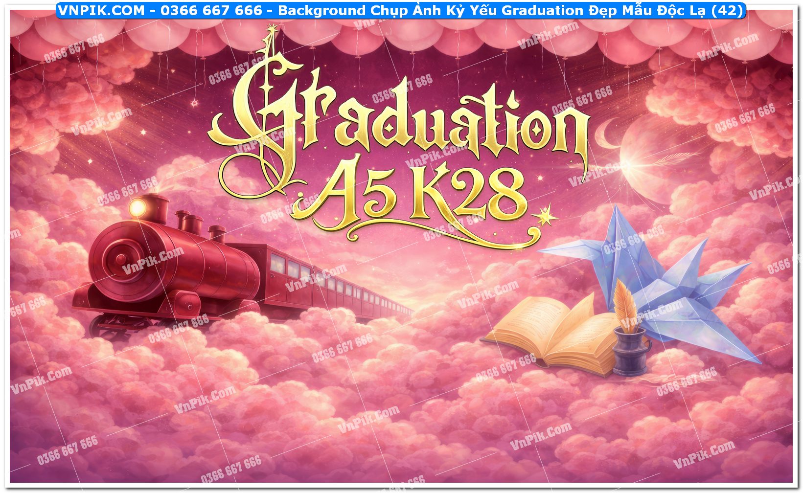 Background Chụp Ảnh Kỷ Yếu Graduation Đẹp Mẫu Độc Lạ (42)