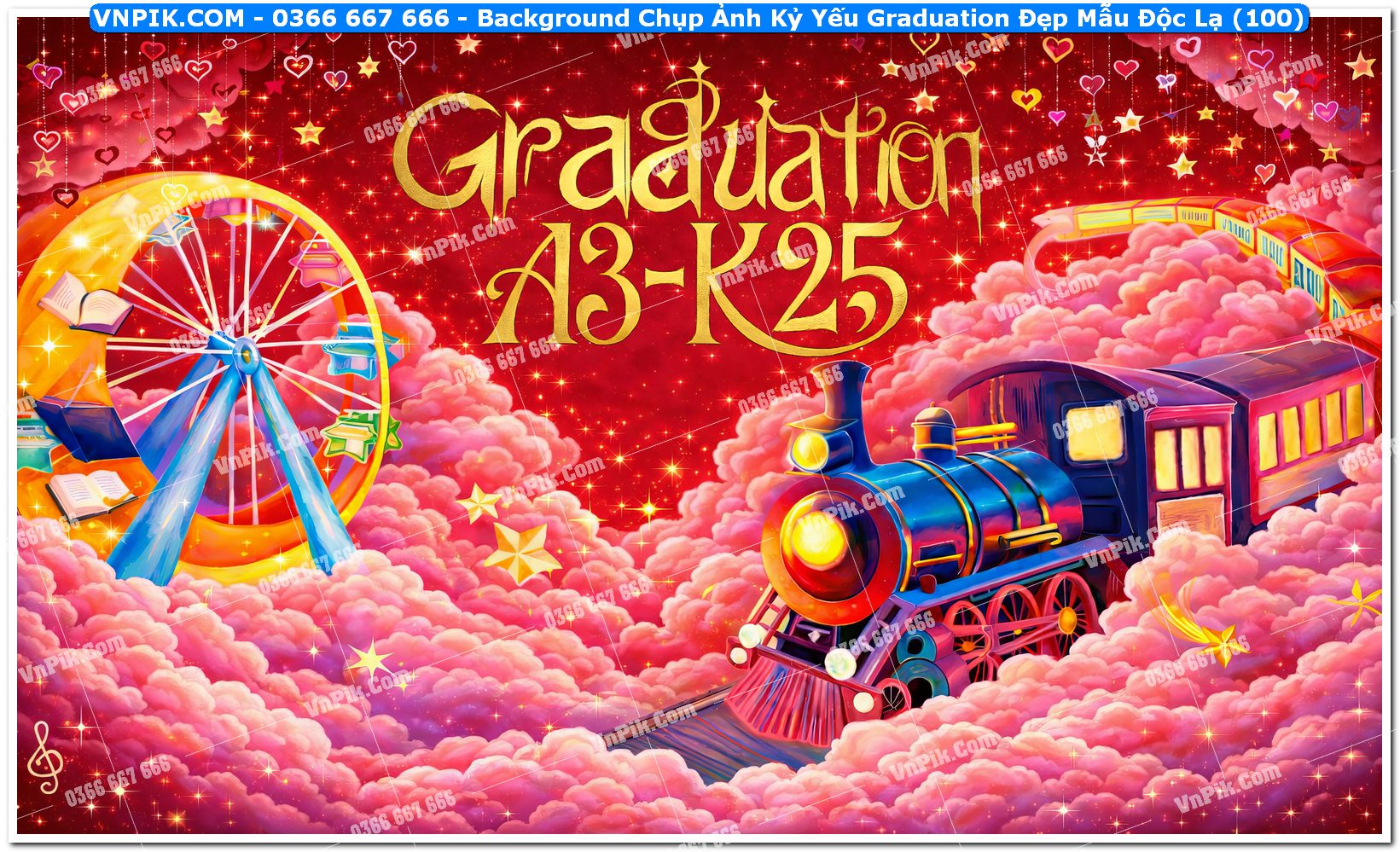 Background Chụp Ảnh Kỷ Yếu Graduation Đẹp Mẫu Độc Lạ (100)