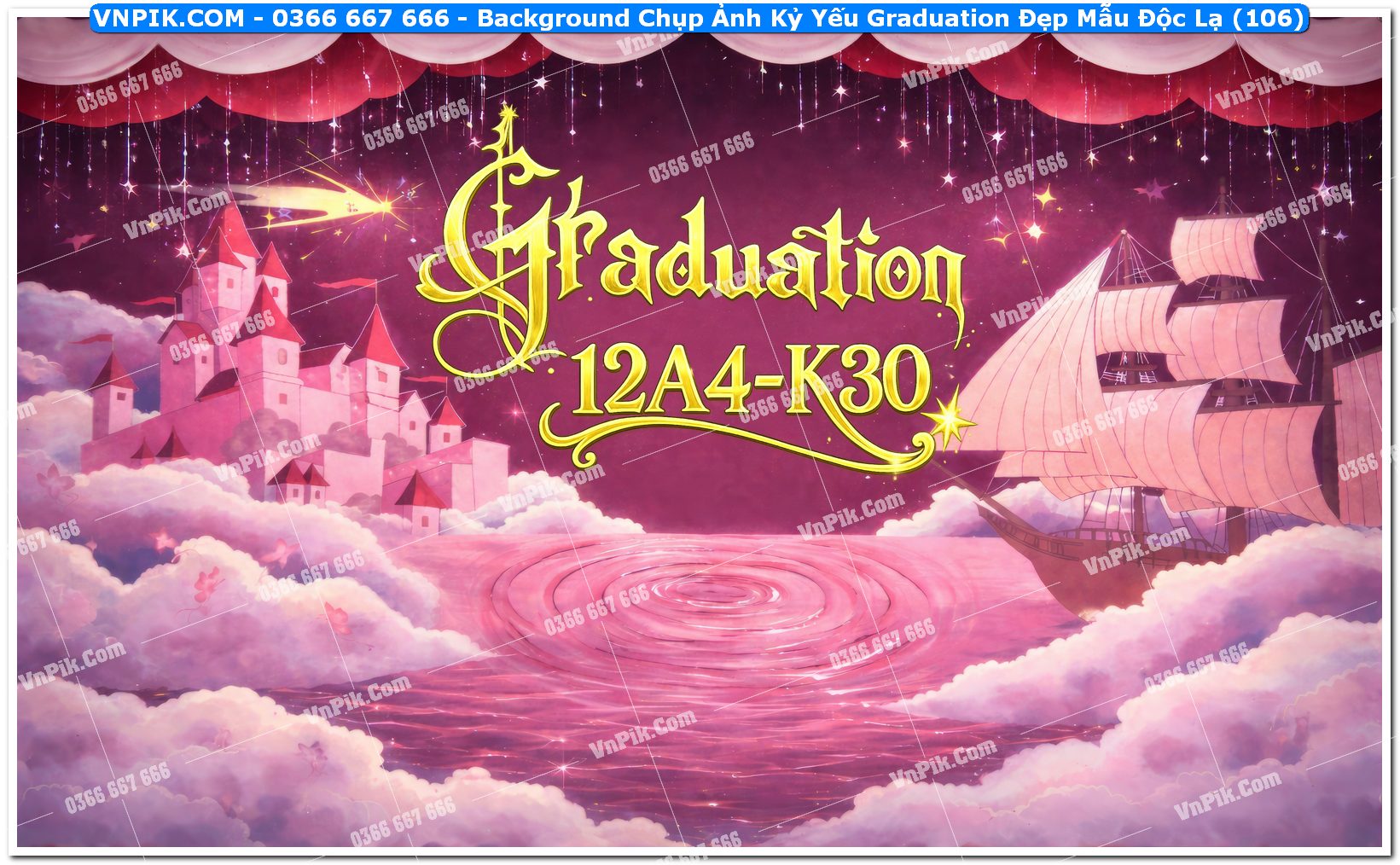 Background Chụp Ảnh Kỷ Yếu Graduation Đẹp Mẫu Độc Lạ (106)