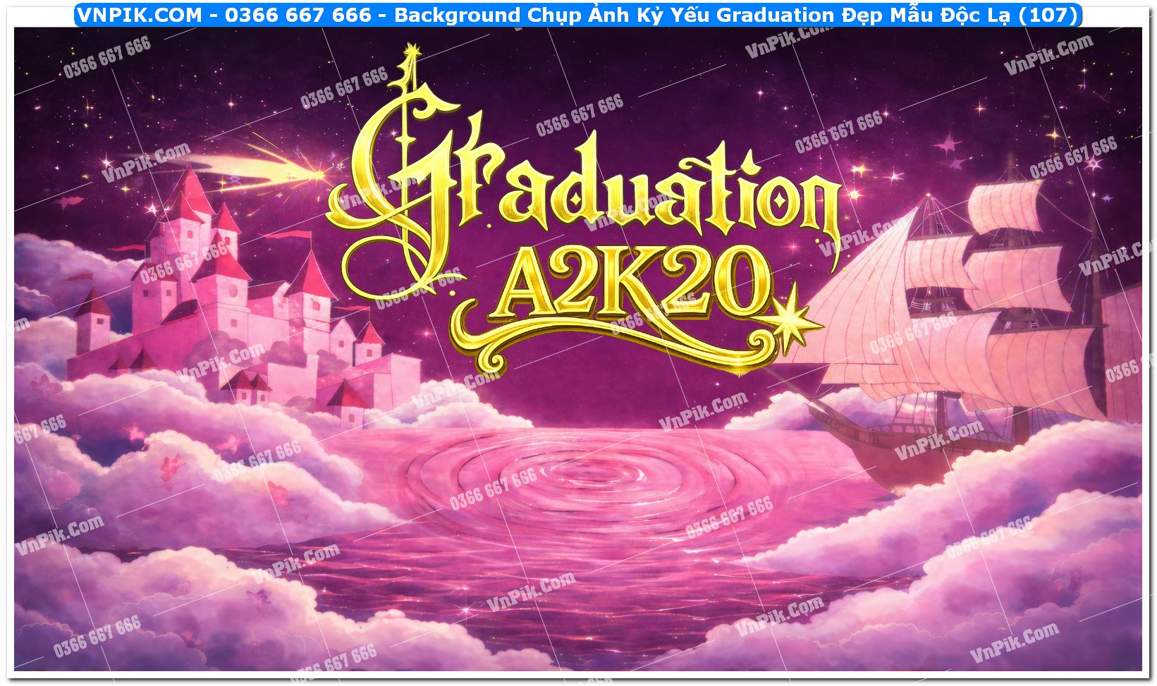 Background Chụp Ảnh Kỷ Yếu Graduation Đẹp Mẫu Độc Lạ (107)