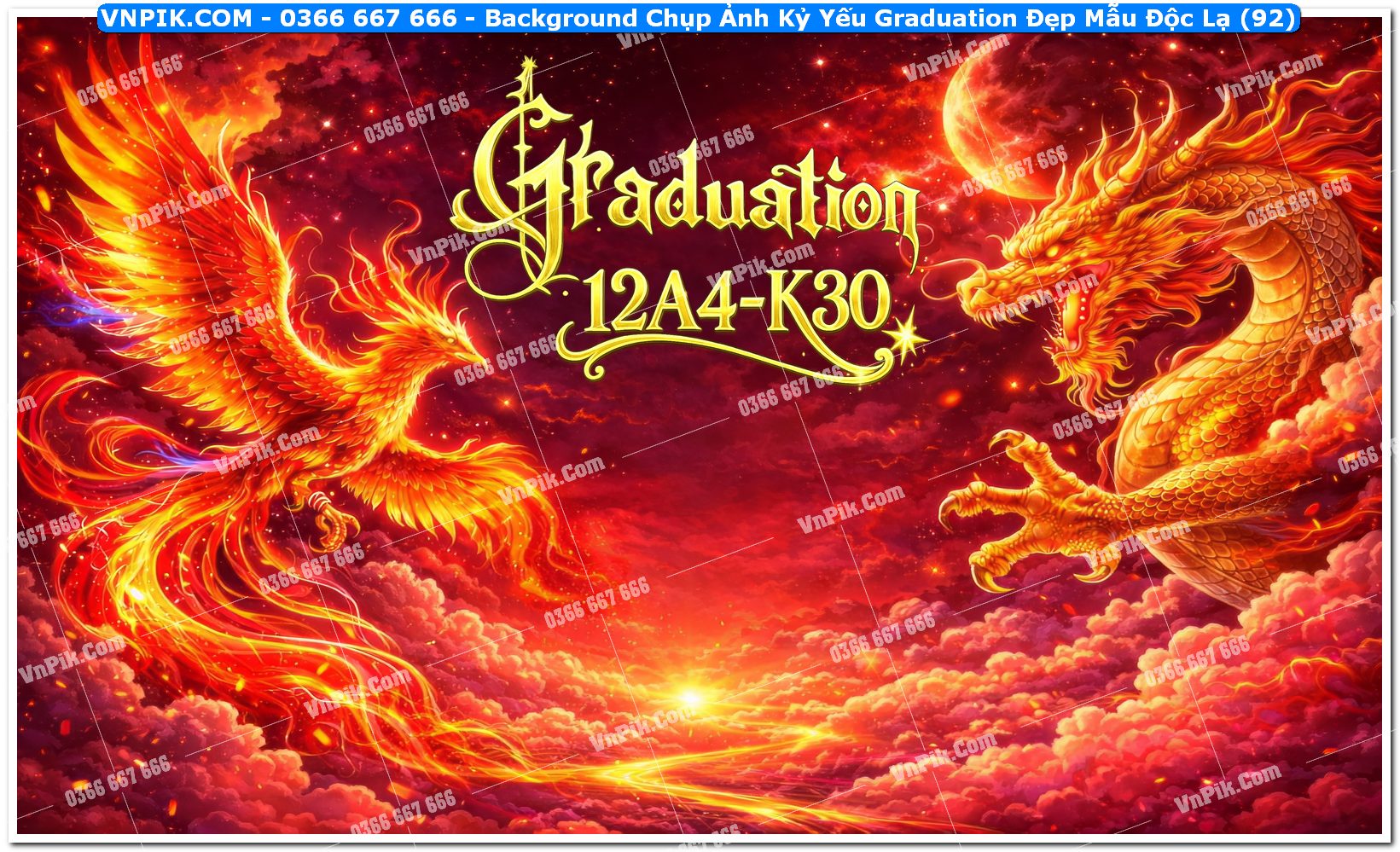 Background Chụp Ảnh Kỷ Yếu Graduation Đẹp Mẫu Độc Lạ (92)