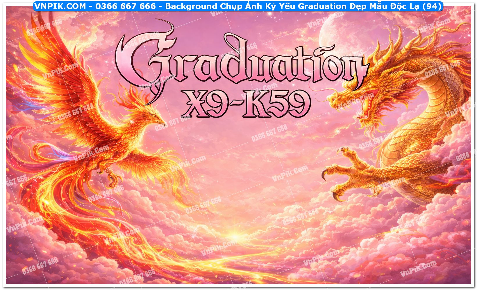 Background Chụp Ảnh Kỷ Yếu Graduation Đẹp Mẫu Độc Lạ (94)