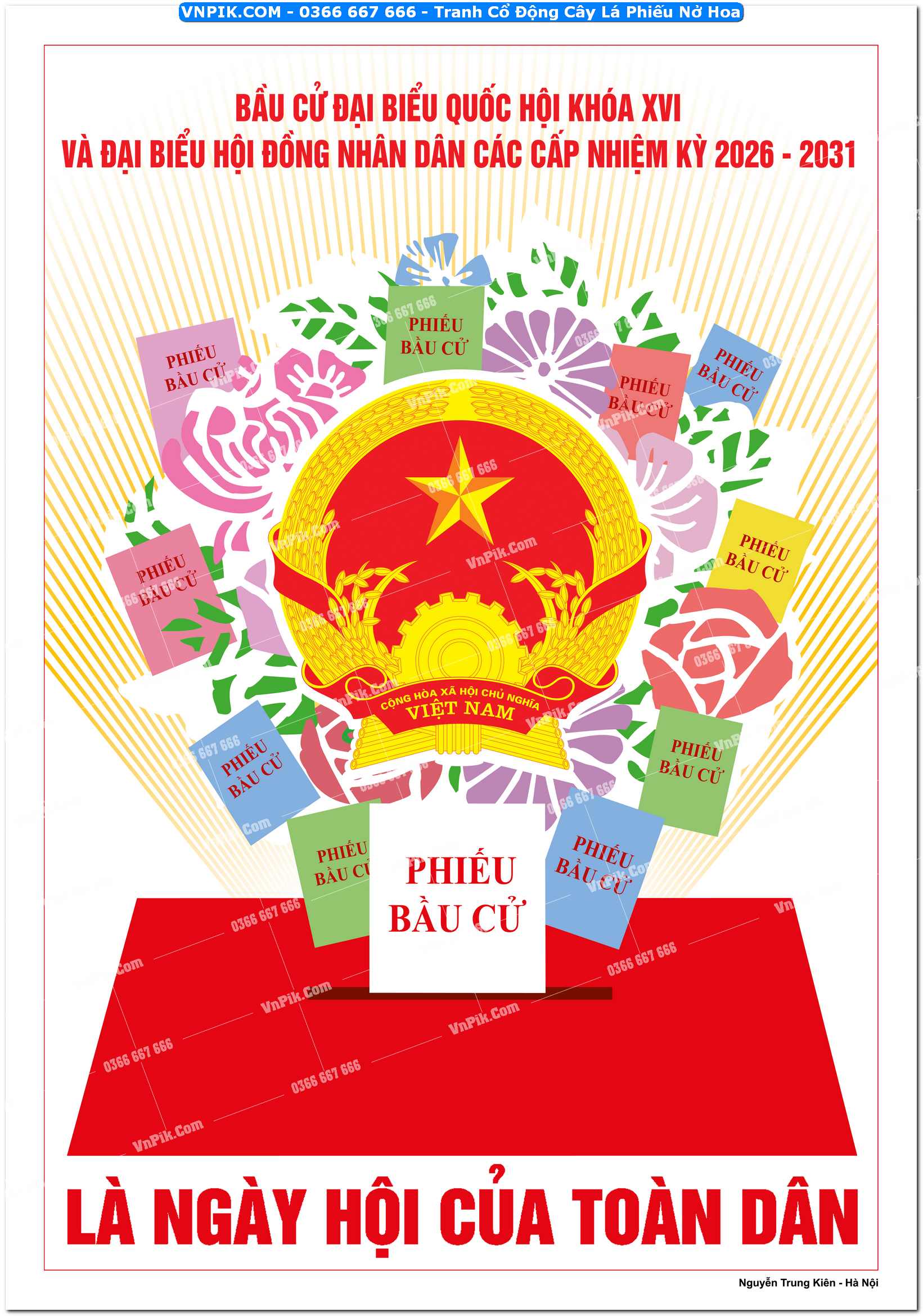 Tranh Cổ Động “Cây Lá Phiếu” Nở Hoa