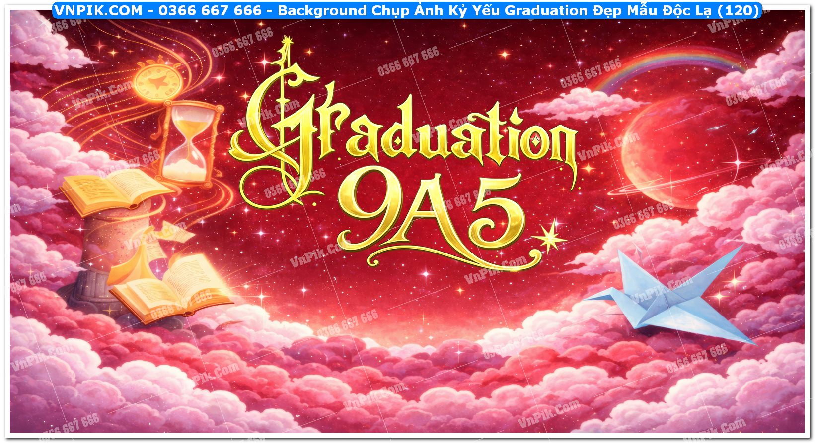 Background Chụp Ảnh Kỷ Yếu Graduation Đẹp Mẫu Độc Lạ (120)