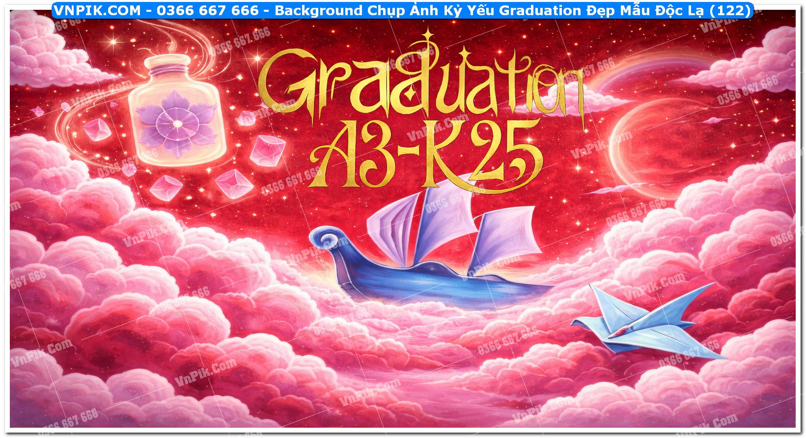 Background Chụp Ảnh Kỷ Yếu Graduation Đẹp Mẫu Độc Lạ (122)