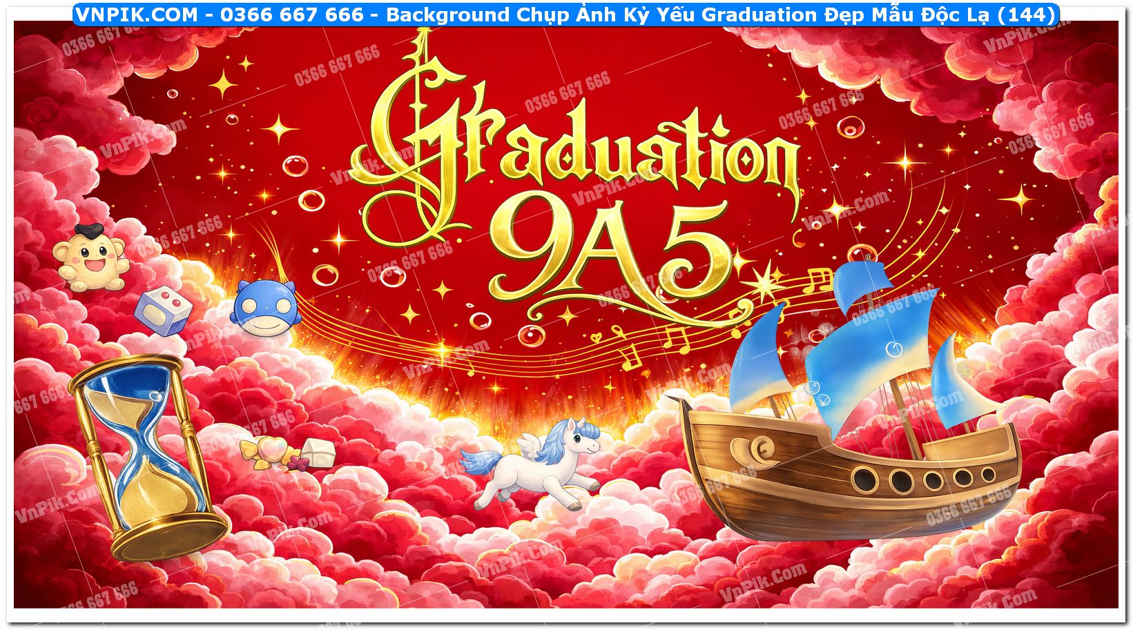 Background Chụp Ảnh Kỷ Yếu Graduation Đẹp Mẫu Độc Lạ (144)
