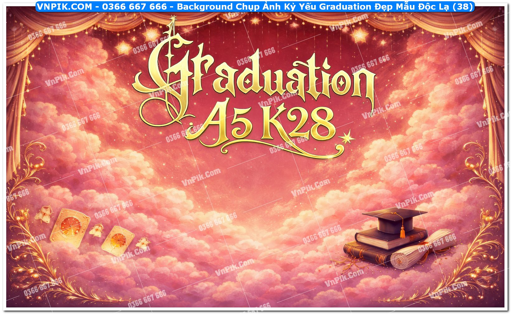 Background Chụp Ảnh Kỷ Yếu Graduation Đẹp Mẫu Độc Lạ (38)