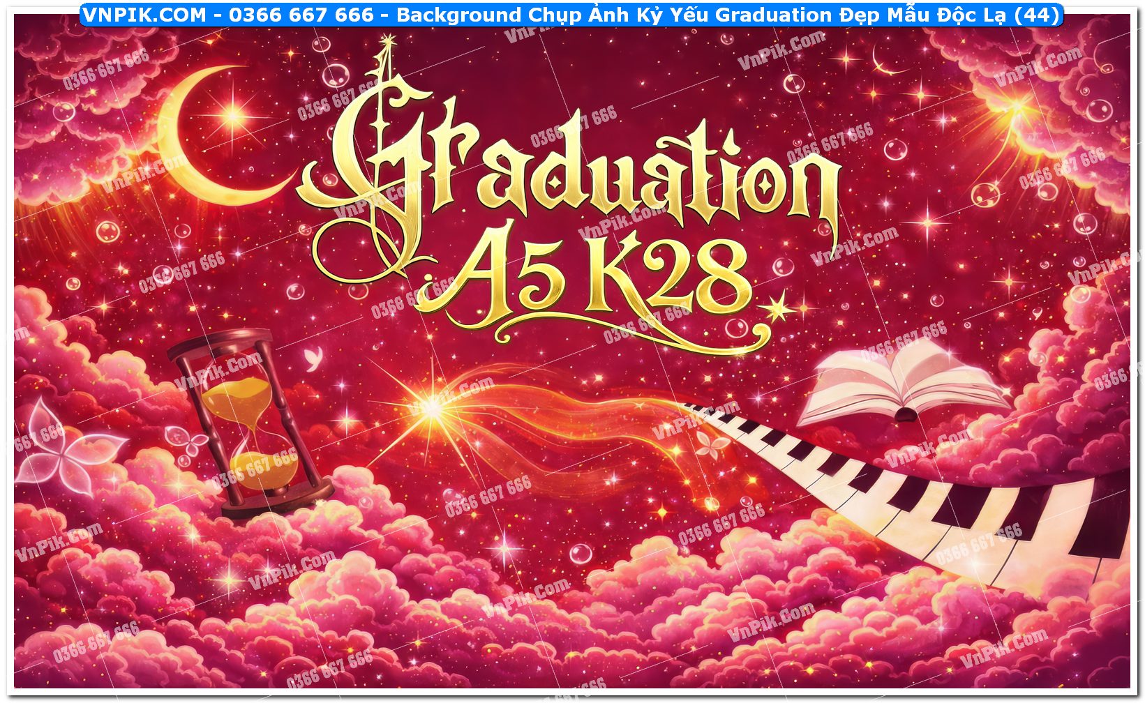 Background Chụp Ảnh Kỷ Yếu Graduation Đẹp Mẫu Độc Lạ (44)