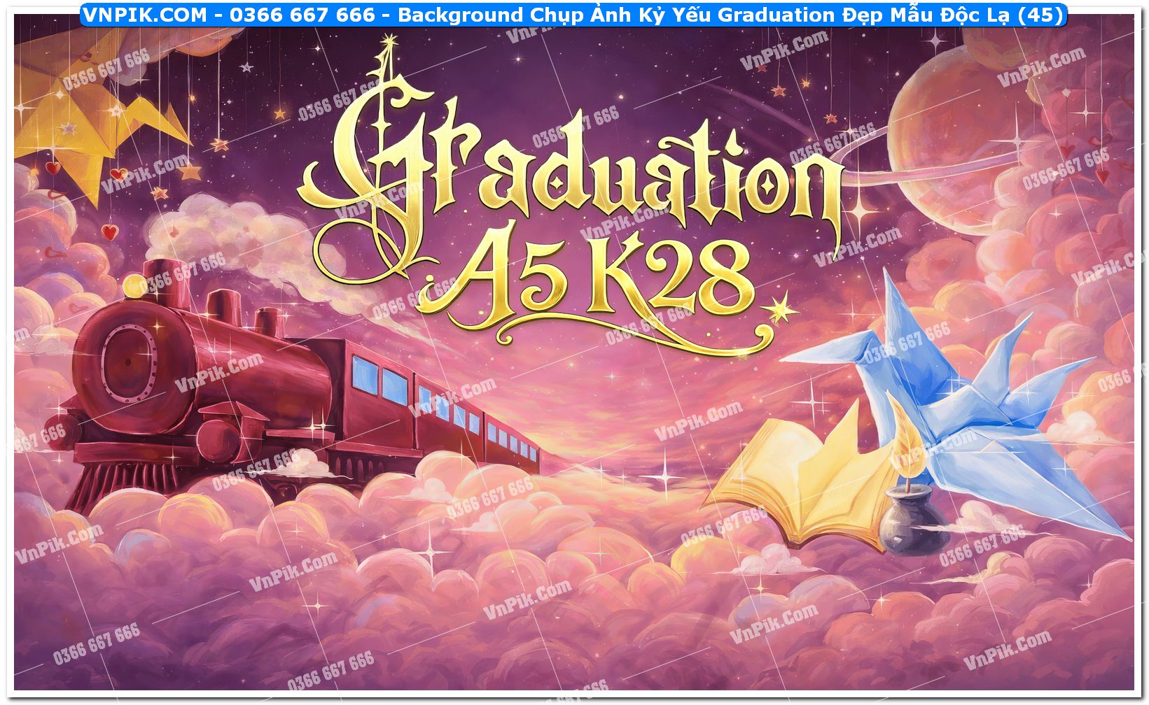 Background Chụp Ảnh Kỷ Yếu Graduation Đẹp Mẫu Độc Lạ (45)