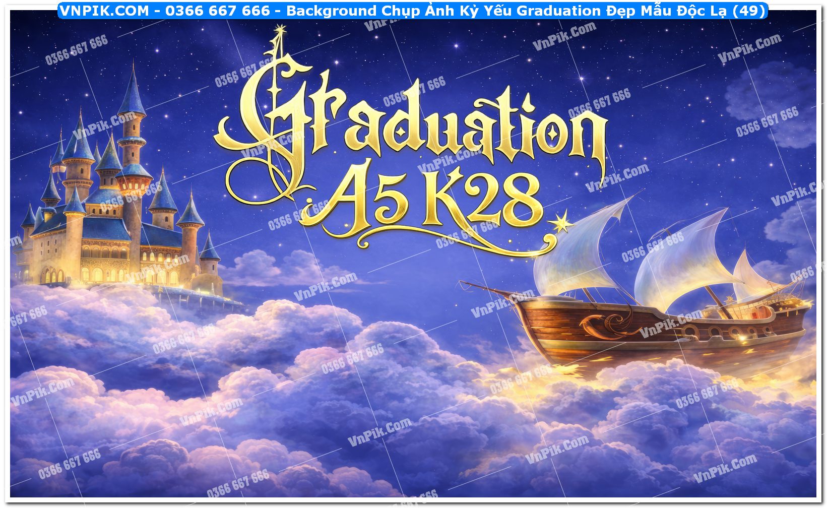 Background Chụp Ảnh Kỷ Yếu Graduation Đẹp Mẫu Độc Lạ (49)