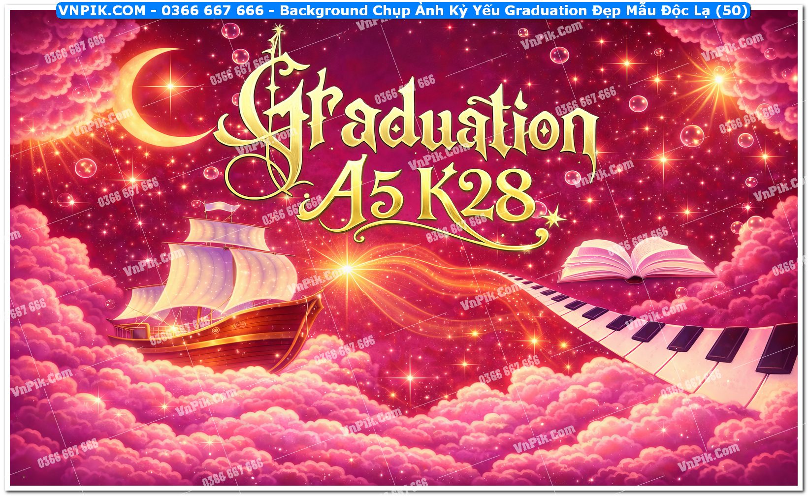 Background Chụp Ảnh Kỷ Yếu Graduation Đẹp Mẫu Độc Lạ (50)