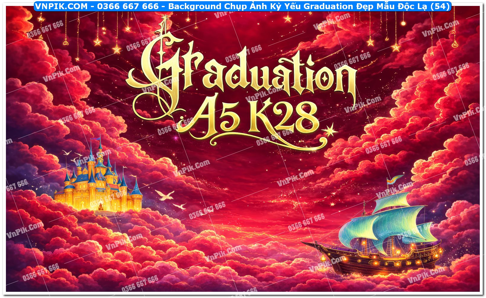 Background Chụp Ảnh Kỷ Yếu Graduation Đẹp Mẫu Độc Lạ (54)