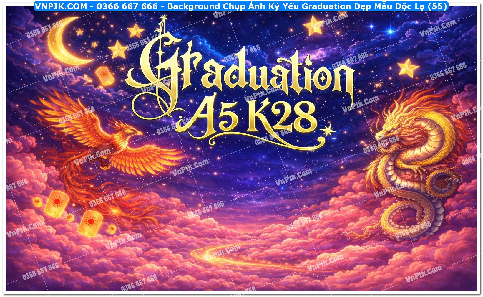 Background Chụp Ảnh Kỷ Yếu Graduation Đẹp Mẫu Độc Lạ (55)