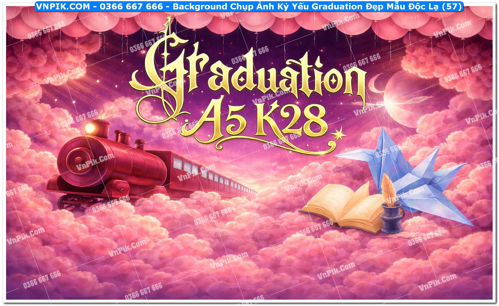 Background Chụp Ảnh Kỷ Yếu Graduation Đẹp Mẫu Độc Lạ (57)