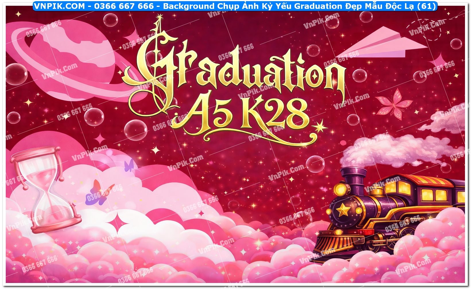 Background Chụp Ảnh Kỷ Yếu Graduation Đẹp Mẫu Độc Lạ (61)