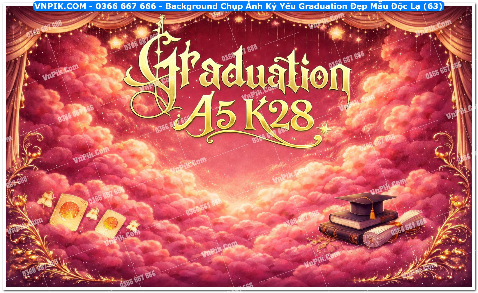 Background Chụp Ảnh Kỷ Yếu Graduation Đẹp Mẫu Độc Lạ (63)