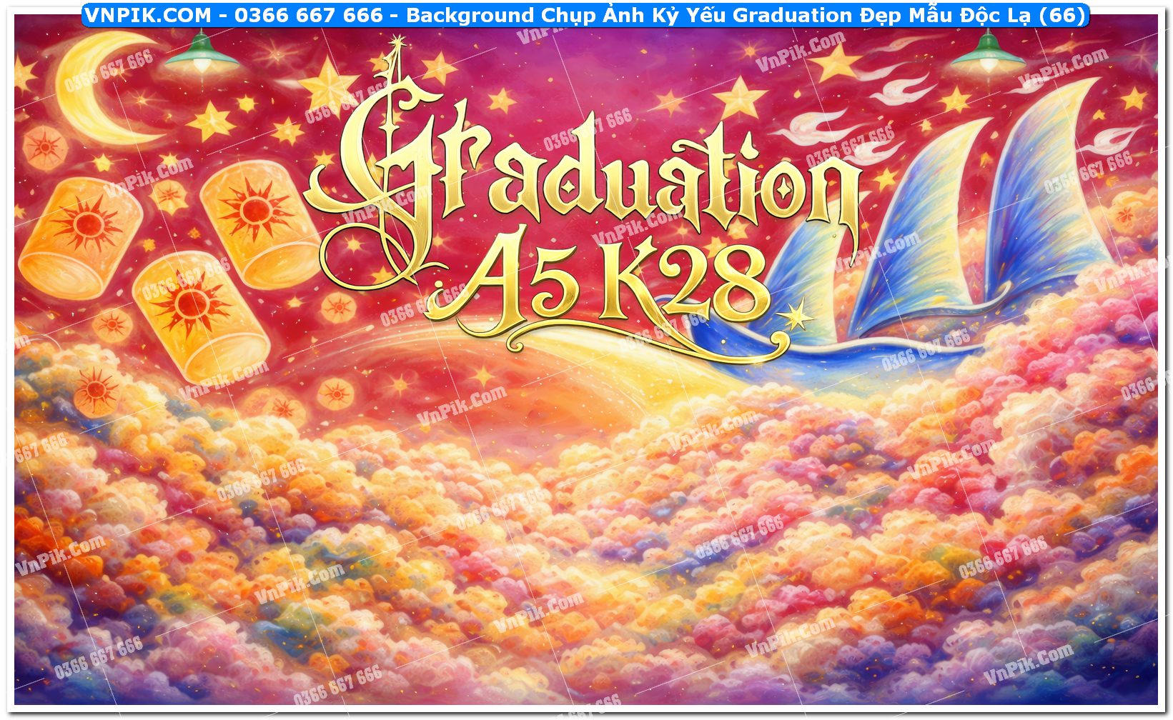 Background Chụp Ảnh Kỷ Yếu Graduation Đẹp Mẫu Độc Lạ (66)