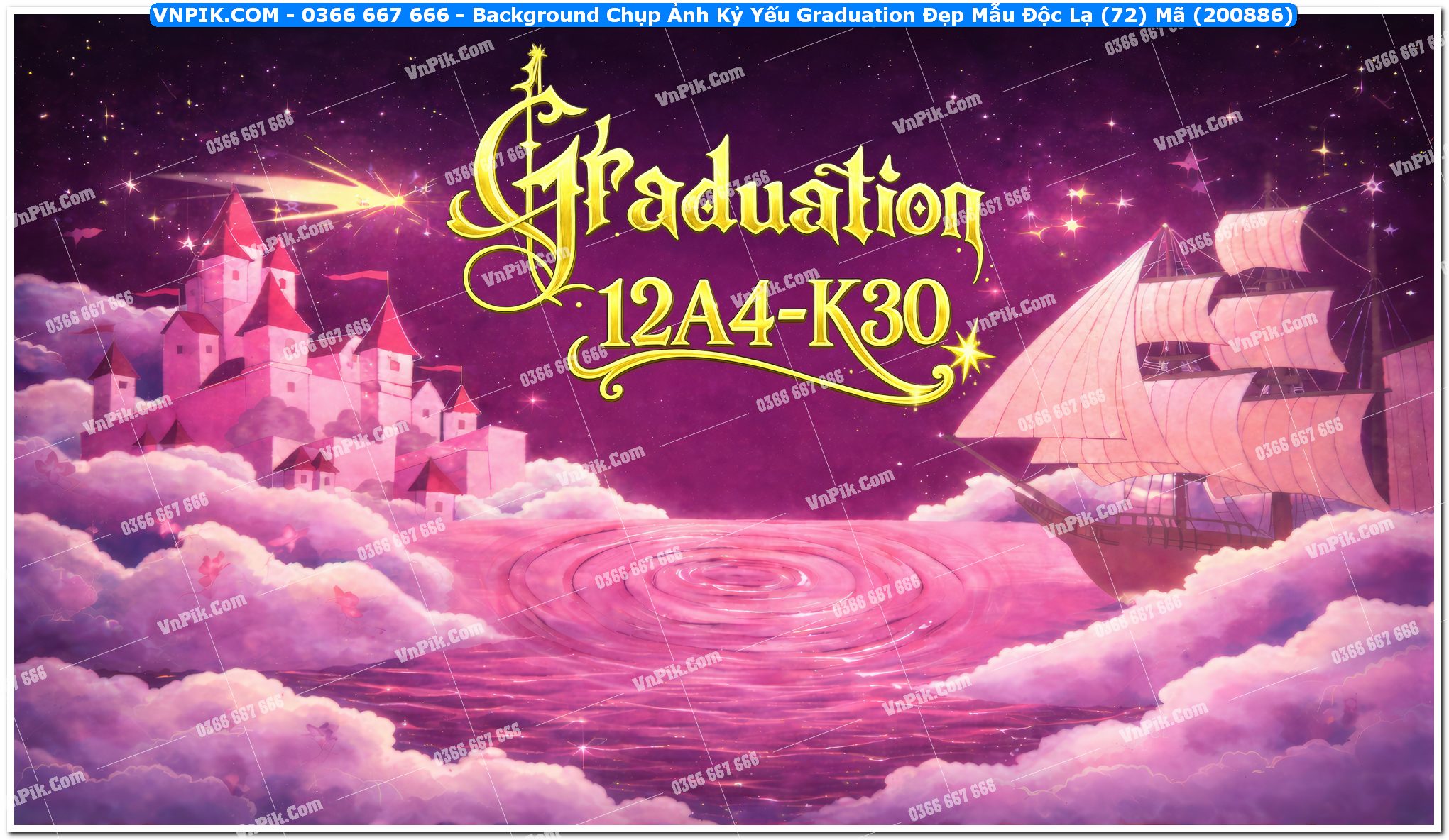 Background Chụp Ảnh Kỷ Yếu Graduation Đẹp Mẫu Độc Lạ (72) Mã (200886)