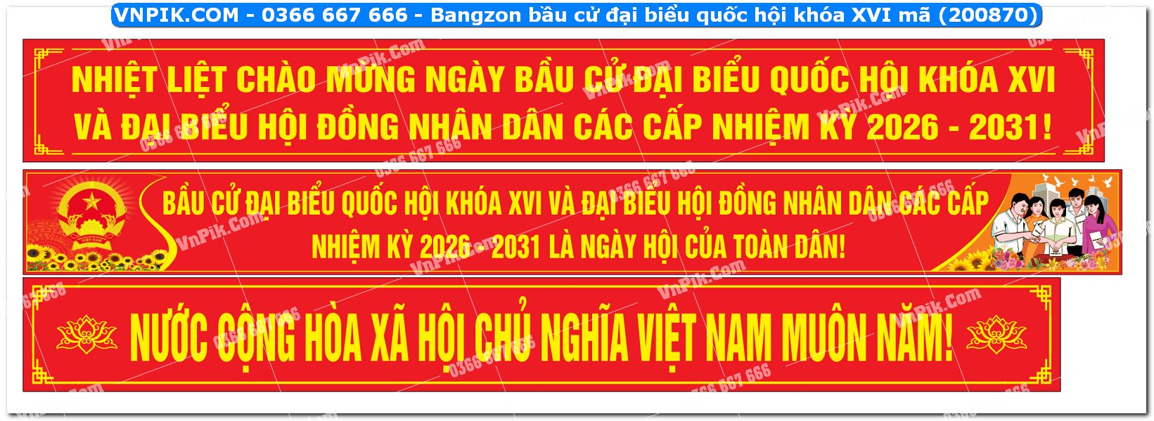 Bangzon bầu cử đại biểu quốc hội khóa XVI mã (200870)
