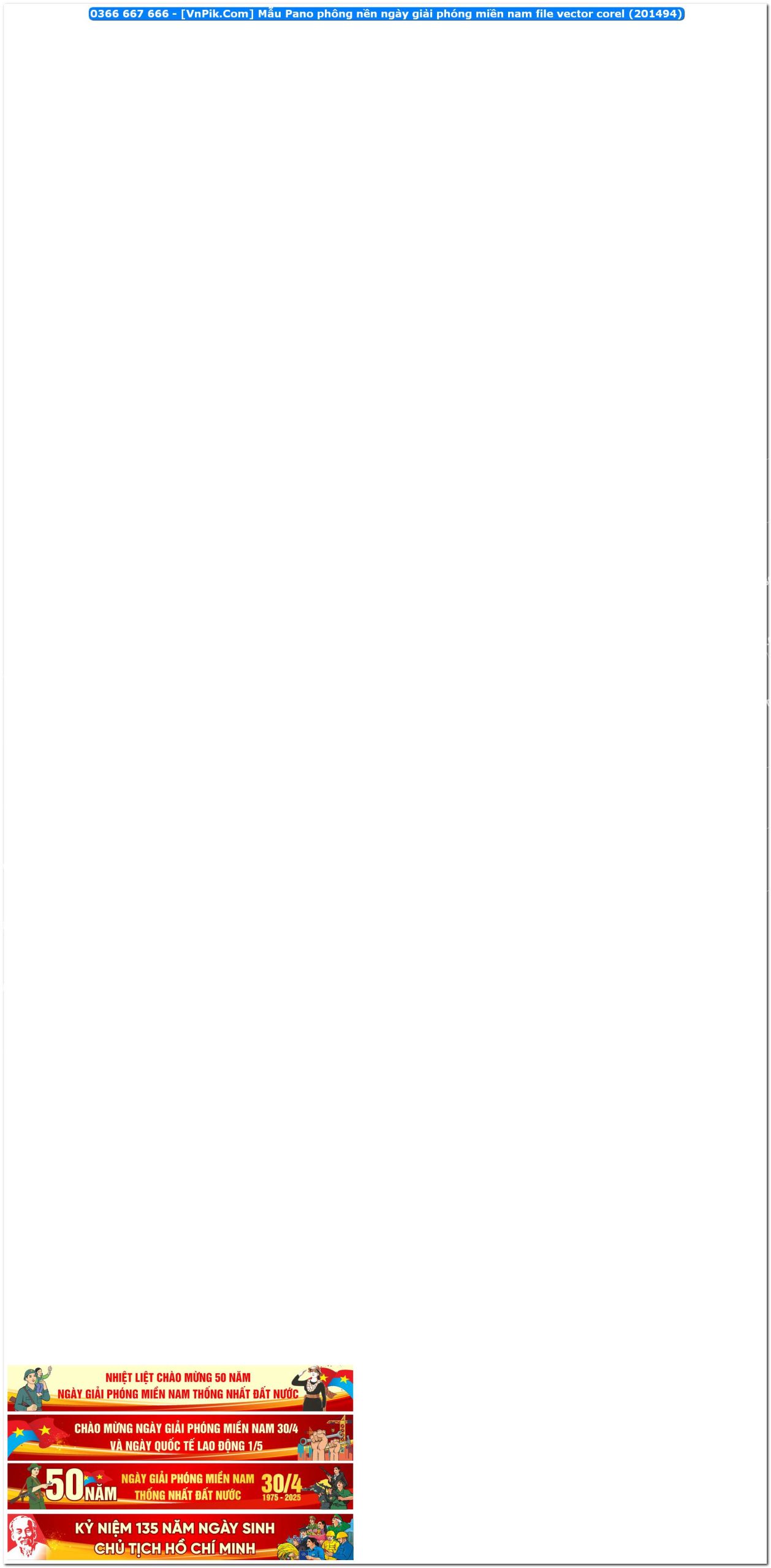 Mẫu Pano phông nền ngày giải phóng miền nam file vector corel (201494)