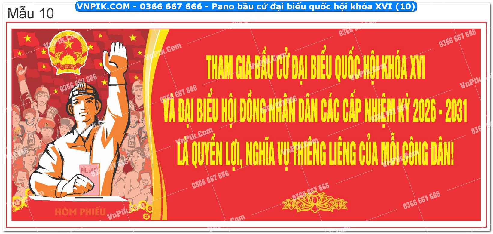 Pano bầu cử đại biểu quốc hội khóa XVI (10)