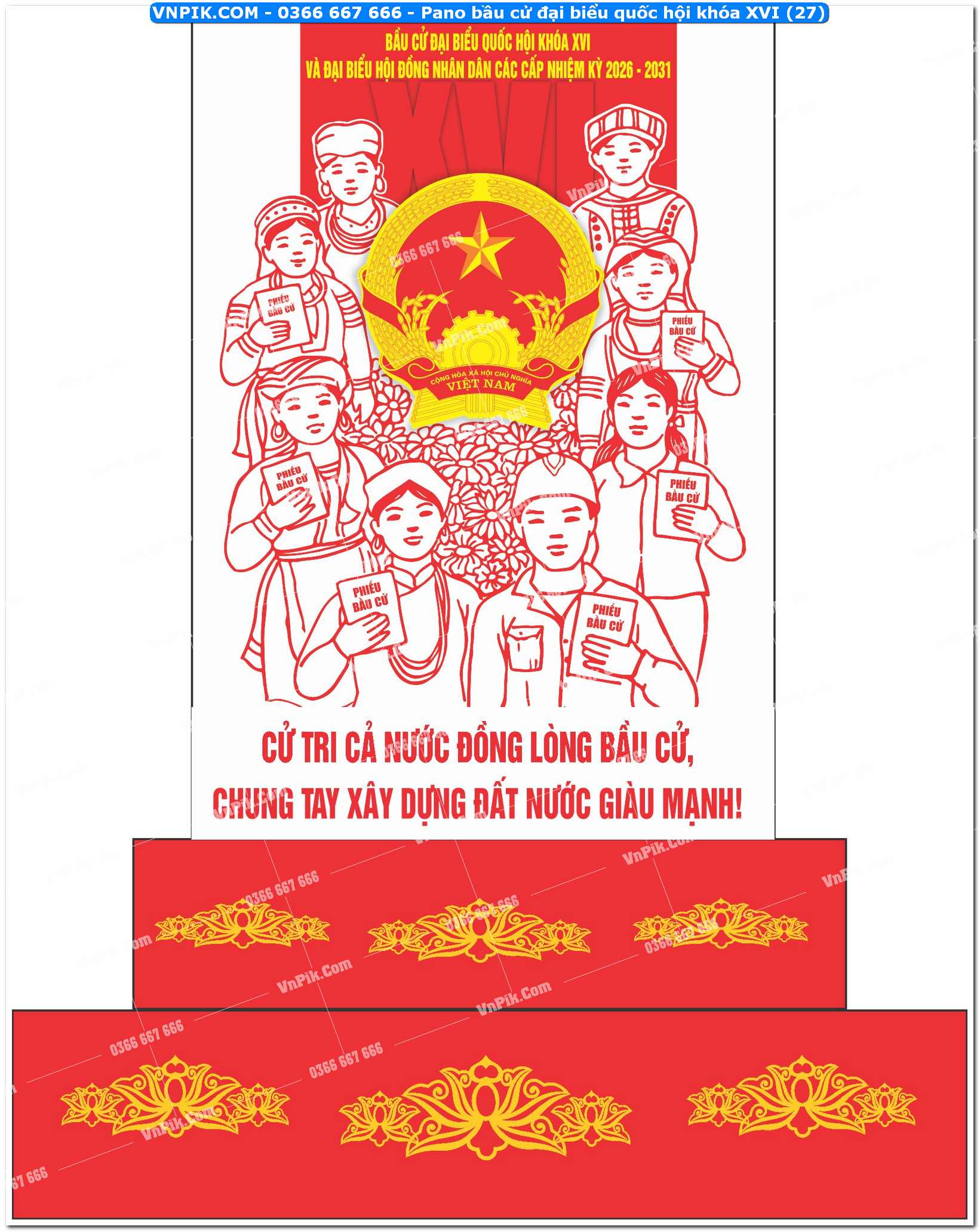 Pano bầu cử đại biểu quốc hội khóa XVI (27)